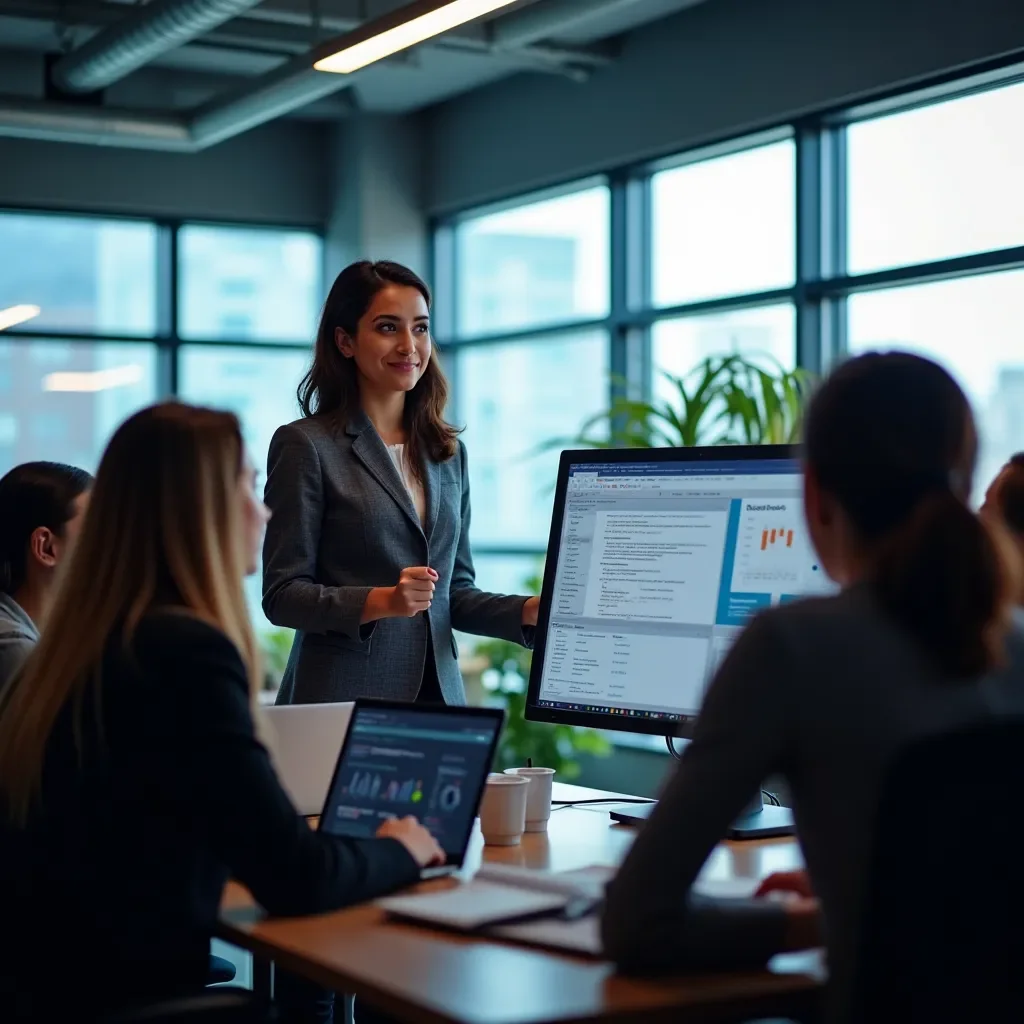 Professional team collaboration